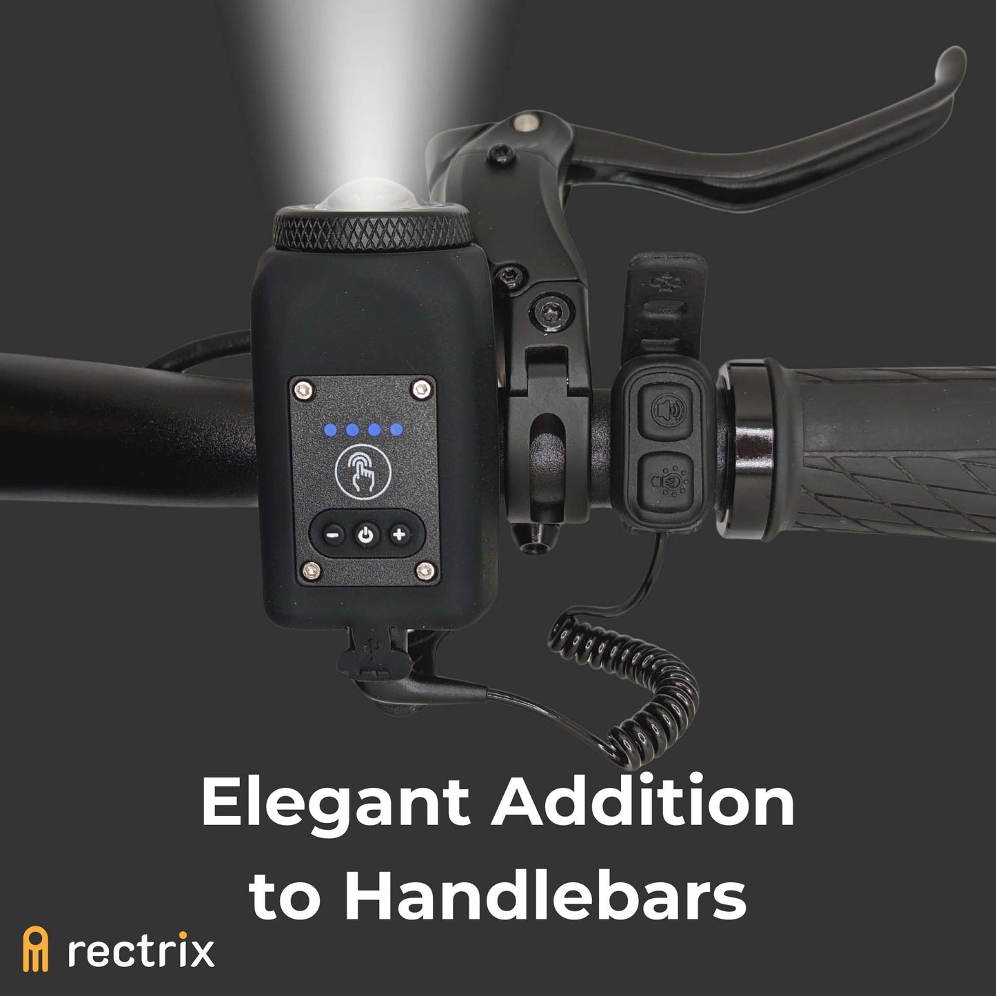 Variable Volume Bike Horn/Bell and Light Combo