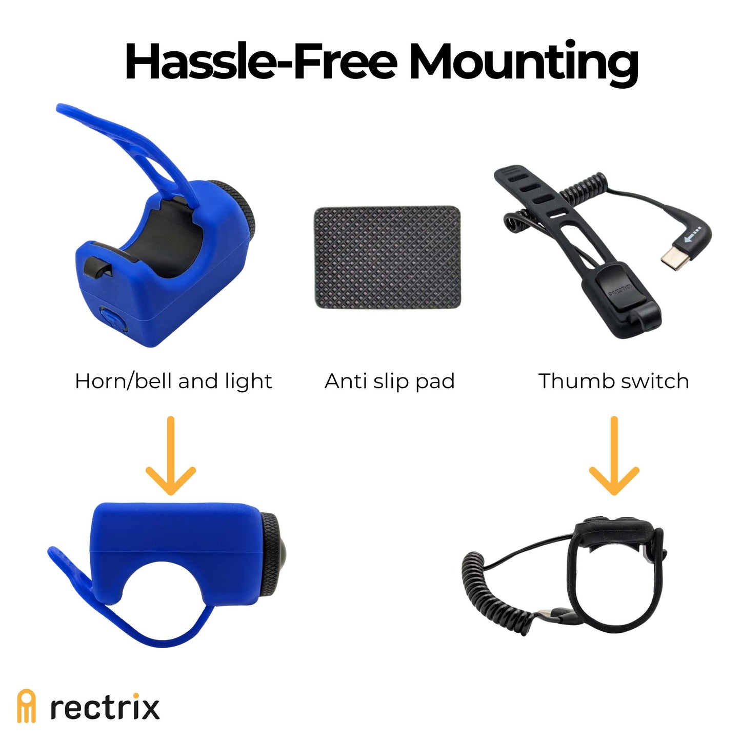 Variable Volume Bike Horn/Bell and Light Combo