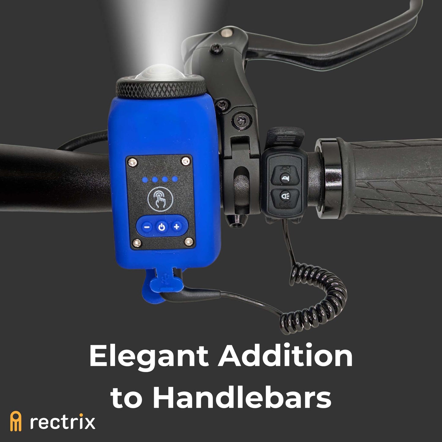 Variable Volume Bike Horn/Bell and Light Combo